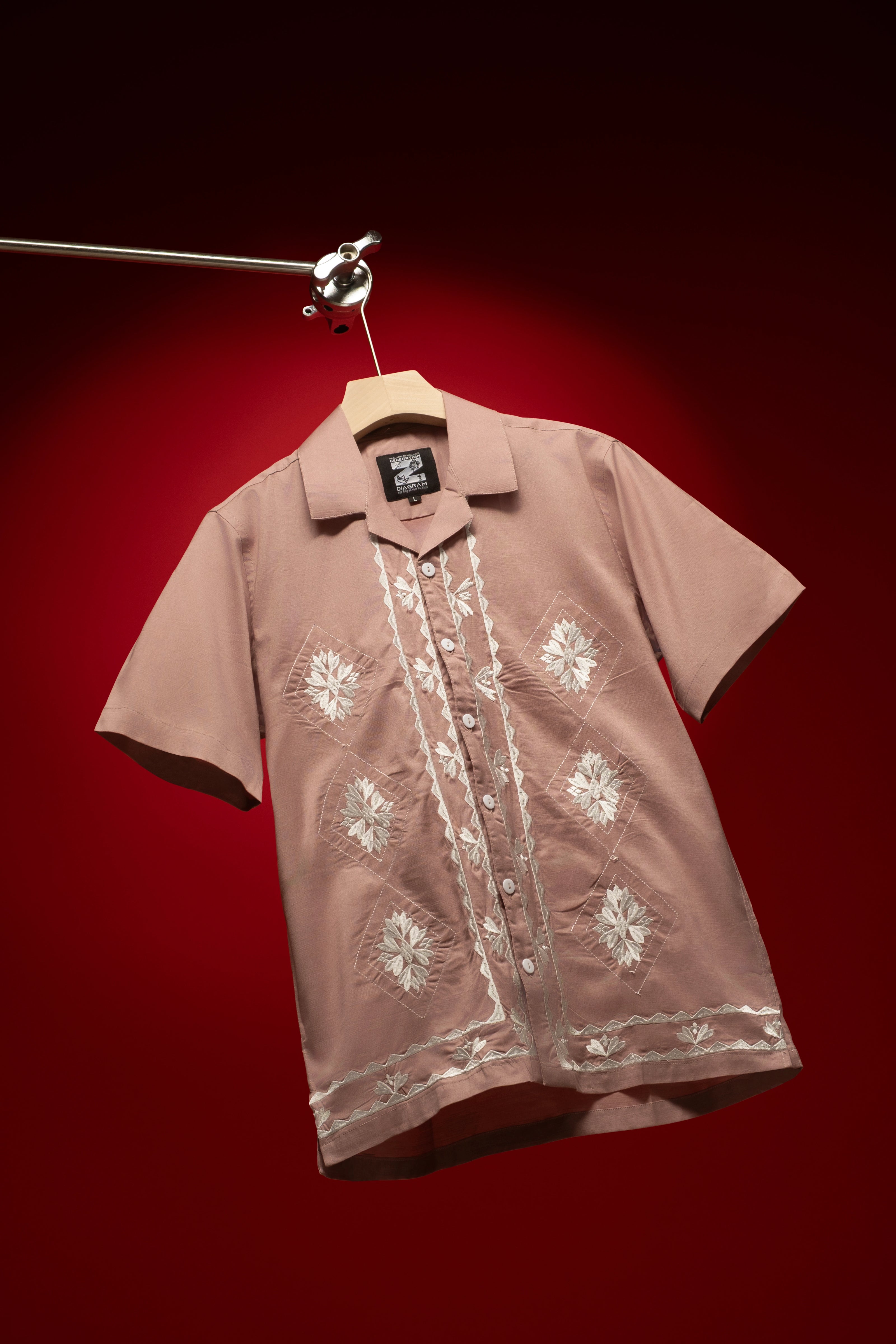 Men's Embroidered Cuban Shirt | DSH-45