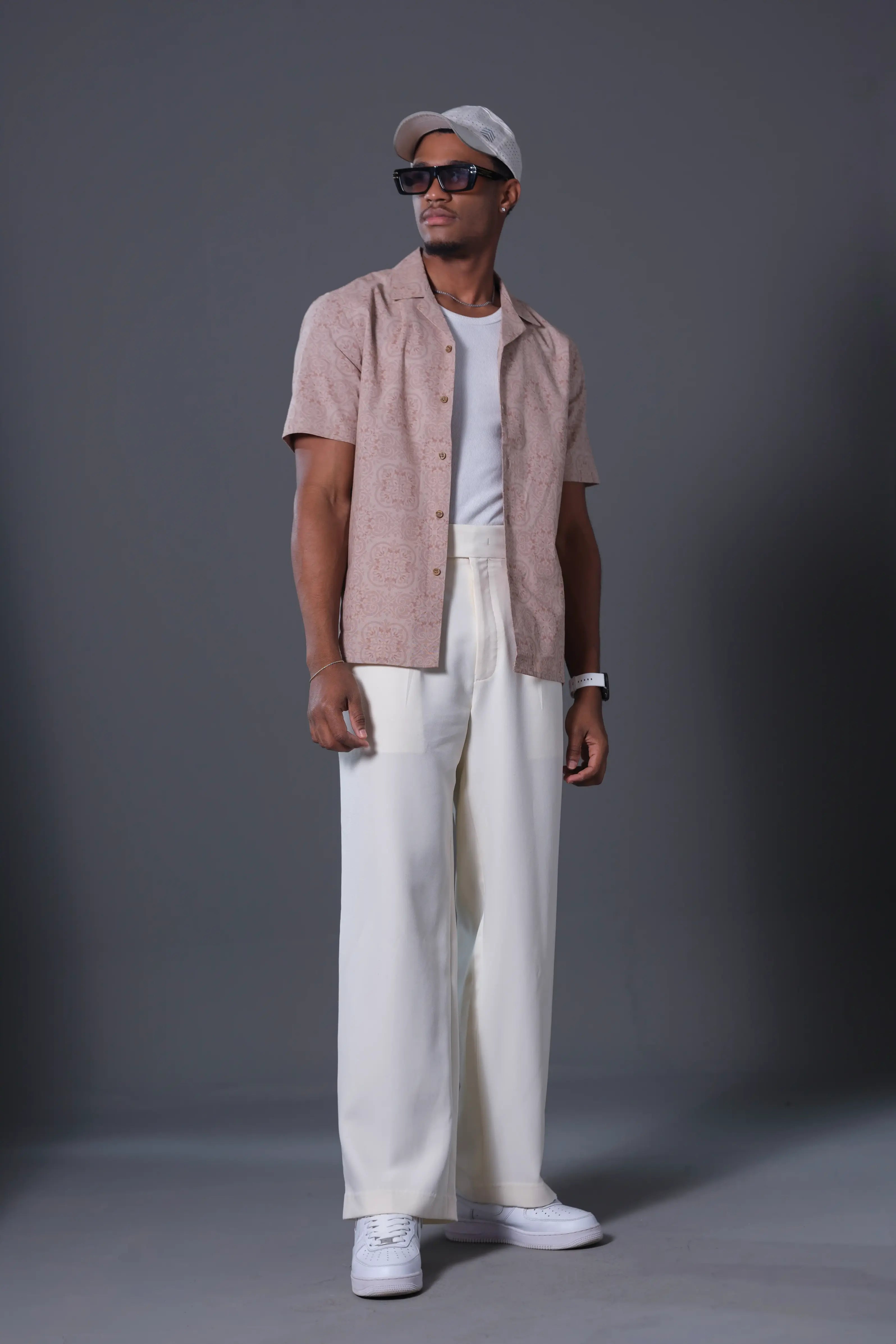 Men's Half Sleeve Cuban Shirt -  Breathable Cotton | DSH-24