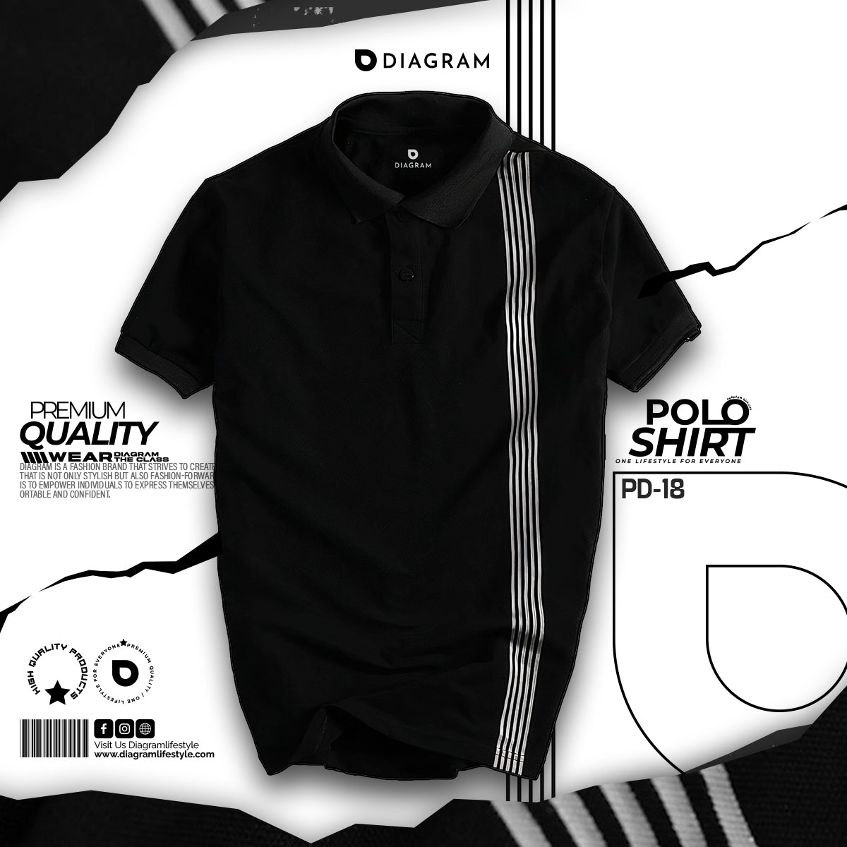 Polo Shirt PD 18 Diagram Polo shirt pd 18 diagram