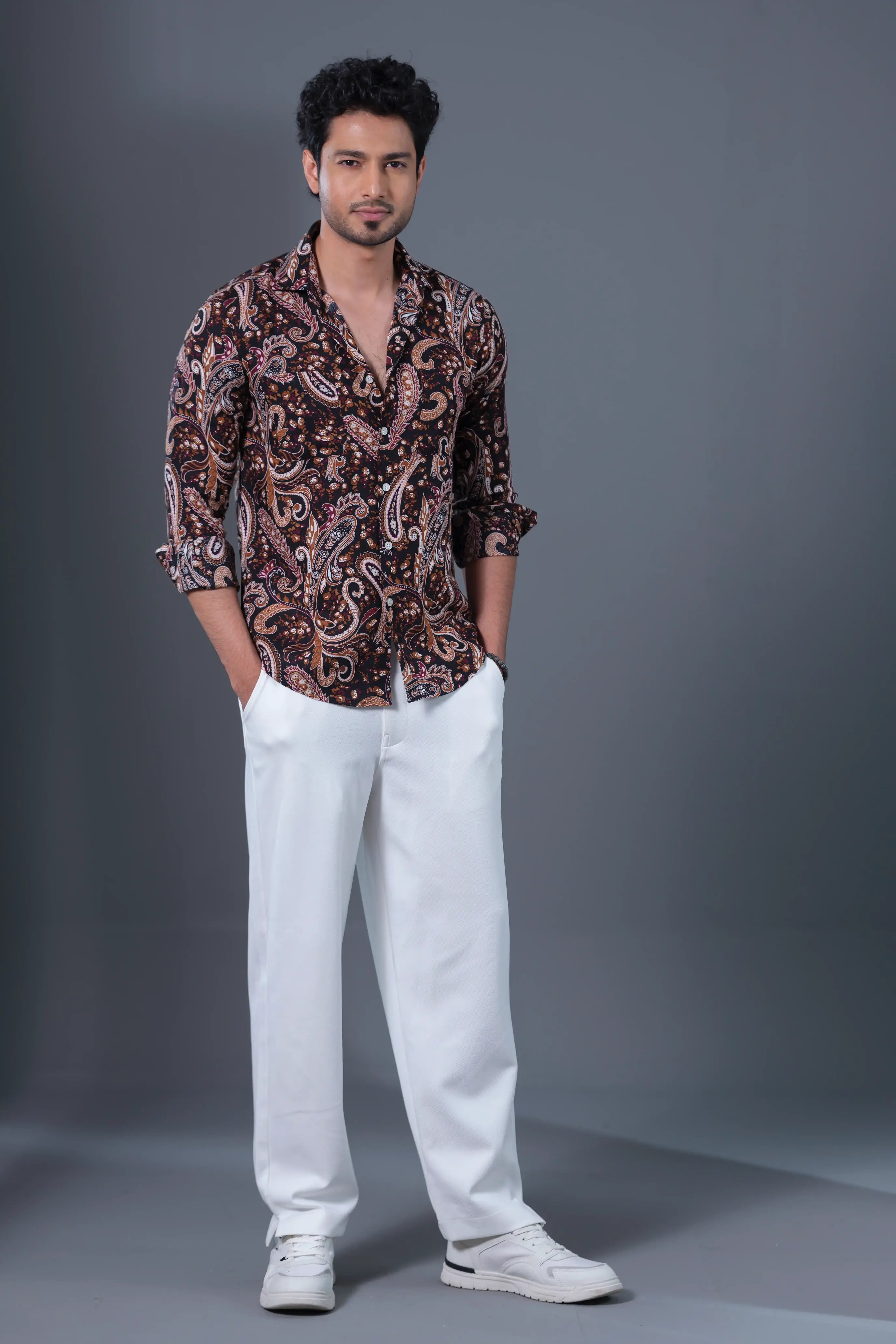 Floral Full Sleeve Shirt | DSH-11