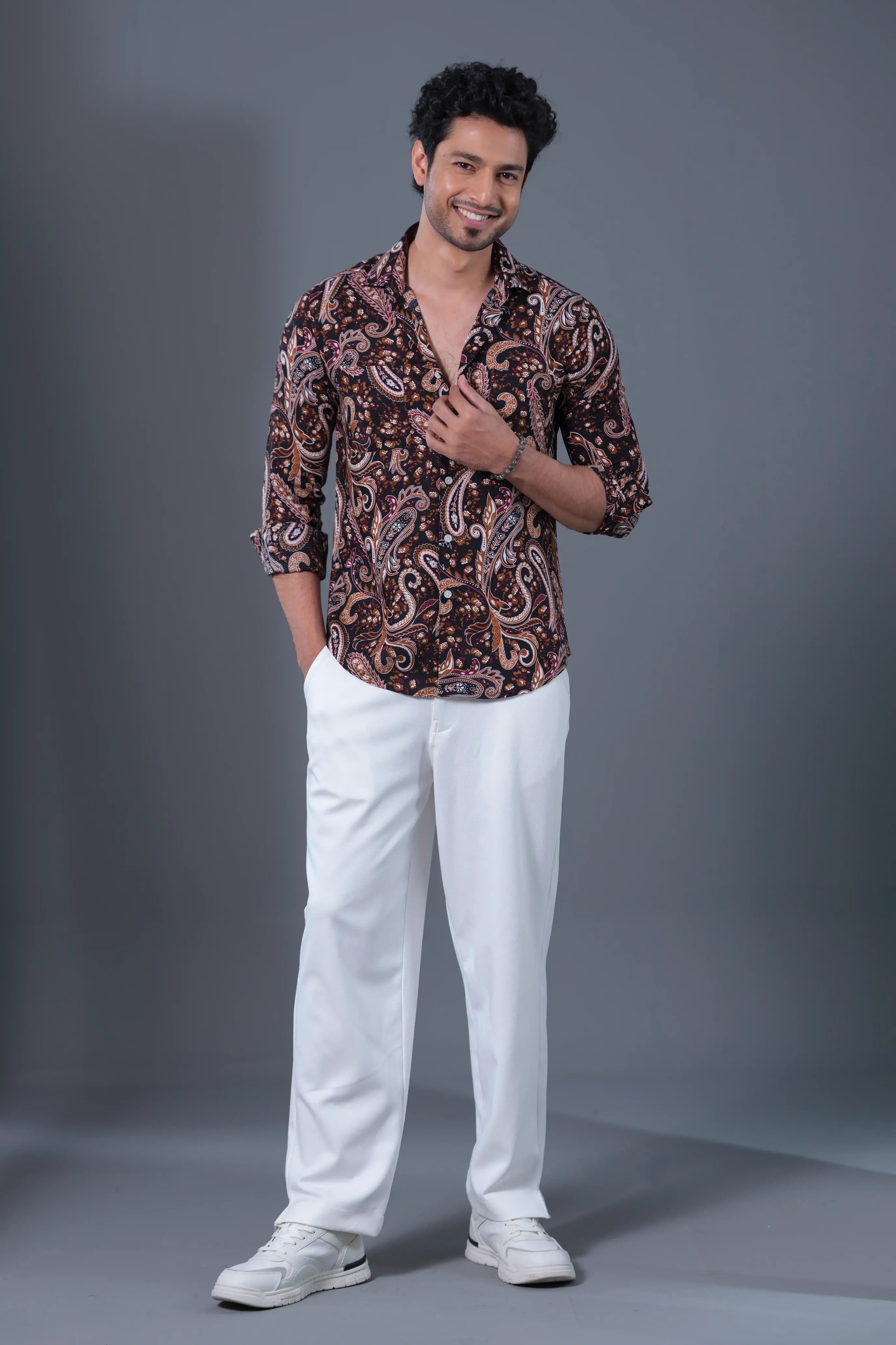 Floral Full Sleeve Shirt | DSH-11