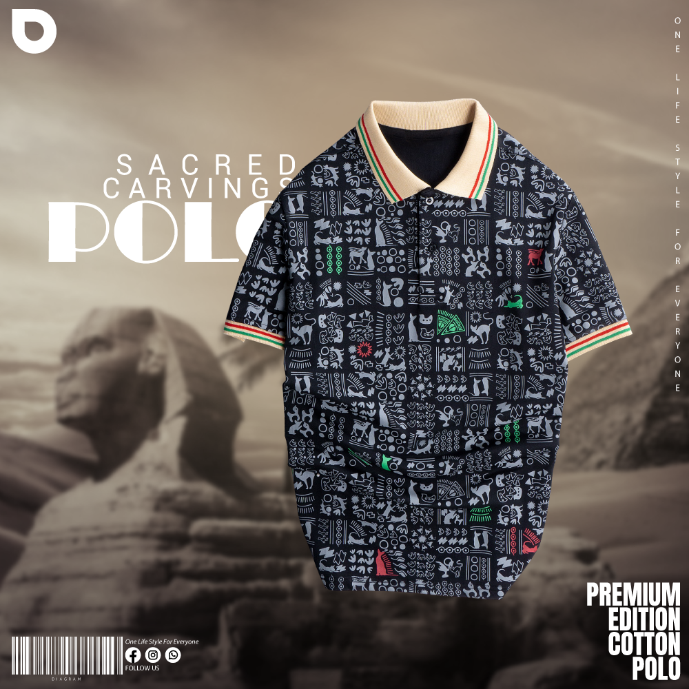 Polo Shirt - Sacred Carvings (PD-23 & 24)