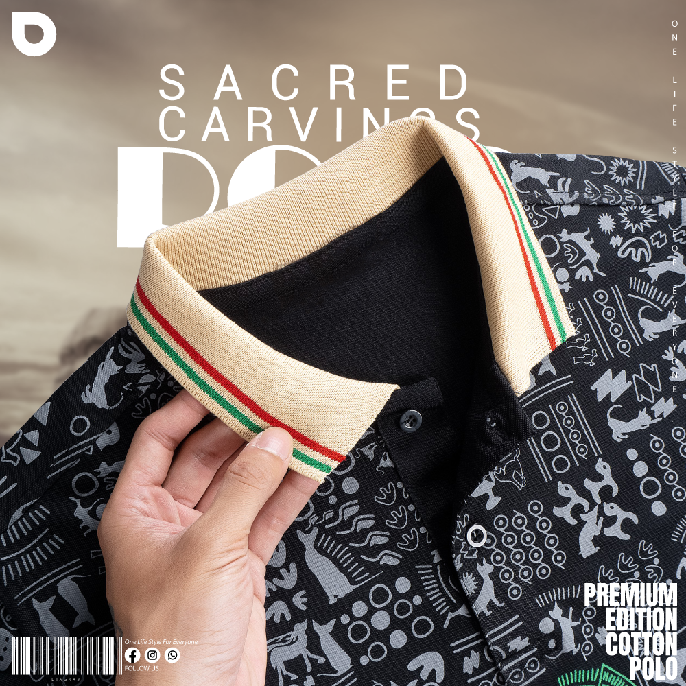 Polo Shirt - Sacred Carvings (PD-23 & 24)